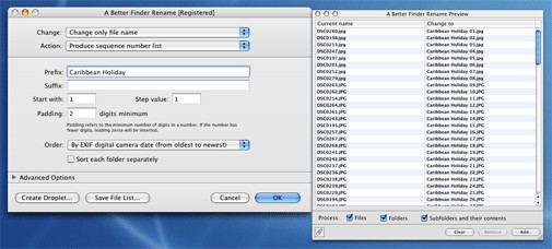 how to remove a better finder rename