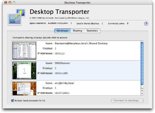 Desktop Transporter